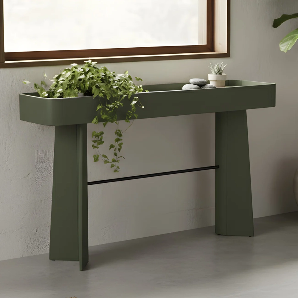 Aparador Sala de Estar Buffet 136cm Blen Musgo/Preto I06 - Mpozenato