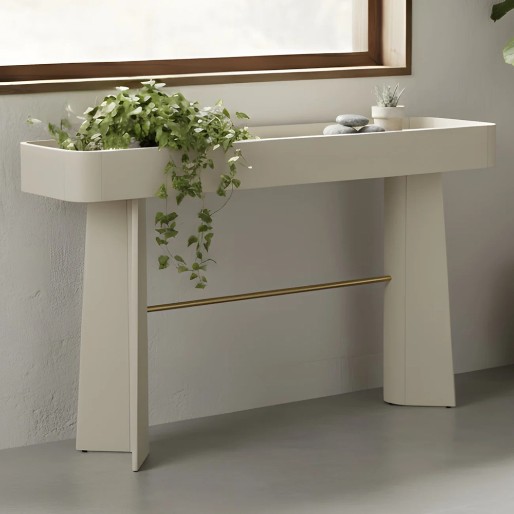 Aparador Sala de Estar Buffet 136cm Blen Luna/Dourado I06 - Mpozenato