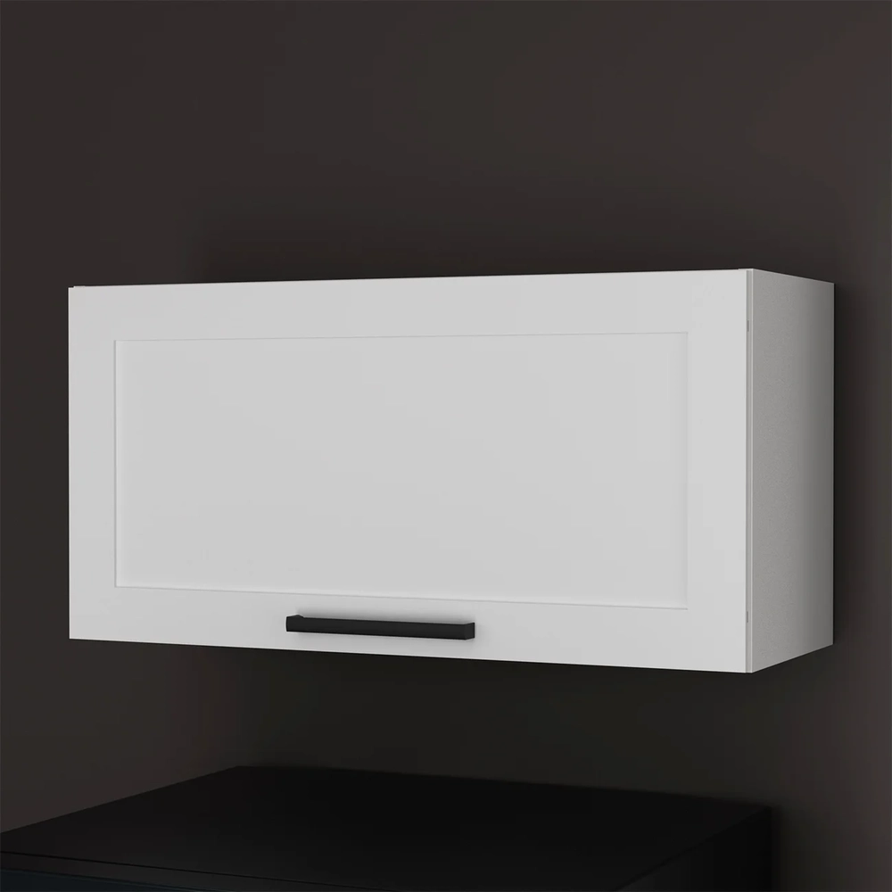 Armário Cozinha Aéreo 80cm Com 1 Porta Zaya Branco T01      - Mpozenato