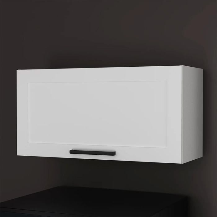 Armário Cozinha Aéreo 80cm Com 1 Porta Zaya Branco T01      - Mpozenato