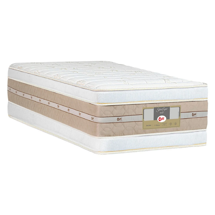 Colchão Solteiro Double Face Molas Pocket Silver Star 88x188x34cm - Castor