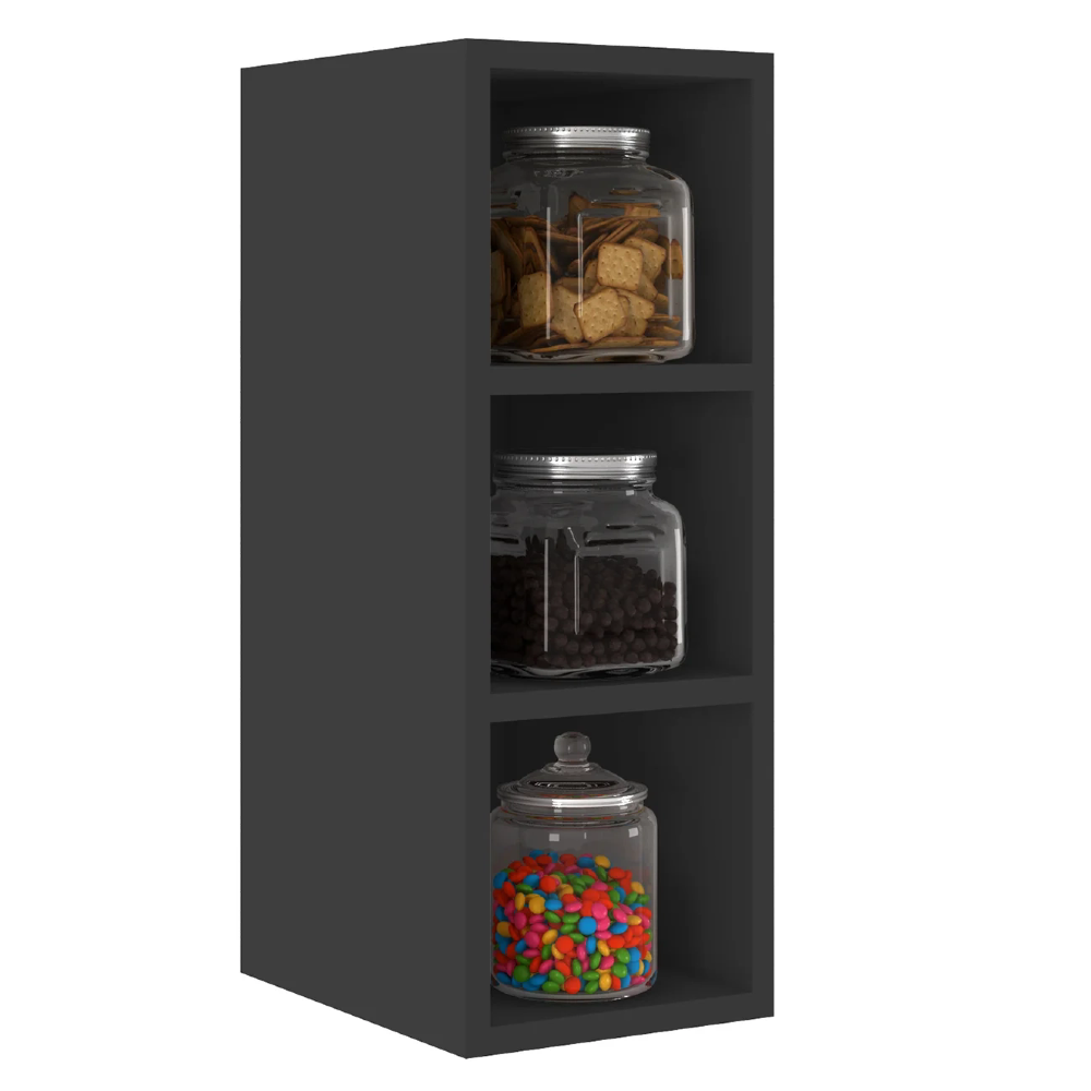 Nicho Aéreo Adega Vertical 20cm Pérola Z34 Preto            - Mpozenato