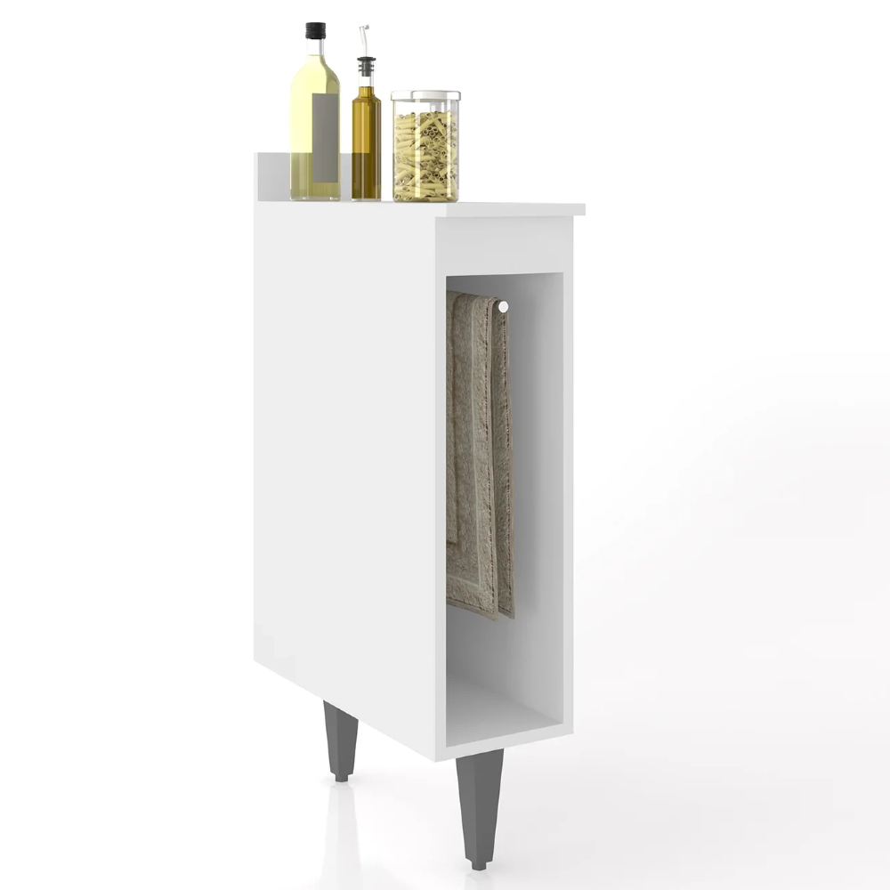 Balcão de Cozinha Porta Pano 20cm Pérola Z34 Branco         - Mpozenato