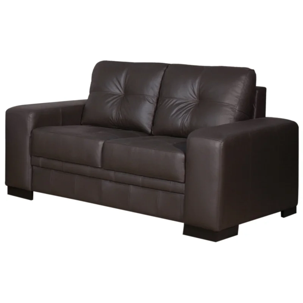 Sofá 2 Lugares 170cm Sala Couro Milano Marrom - Scala Decor