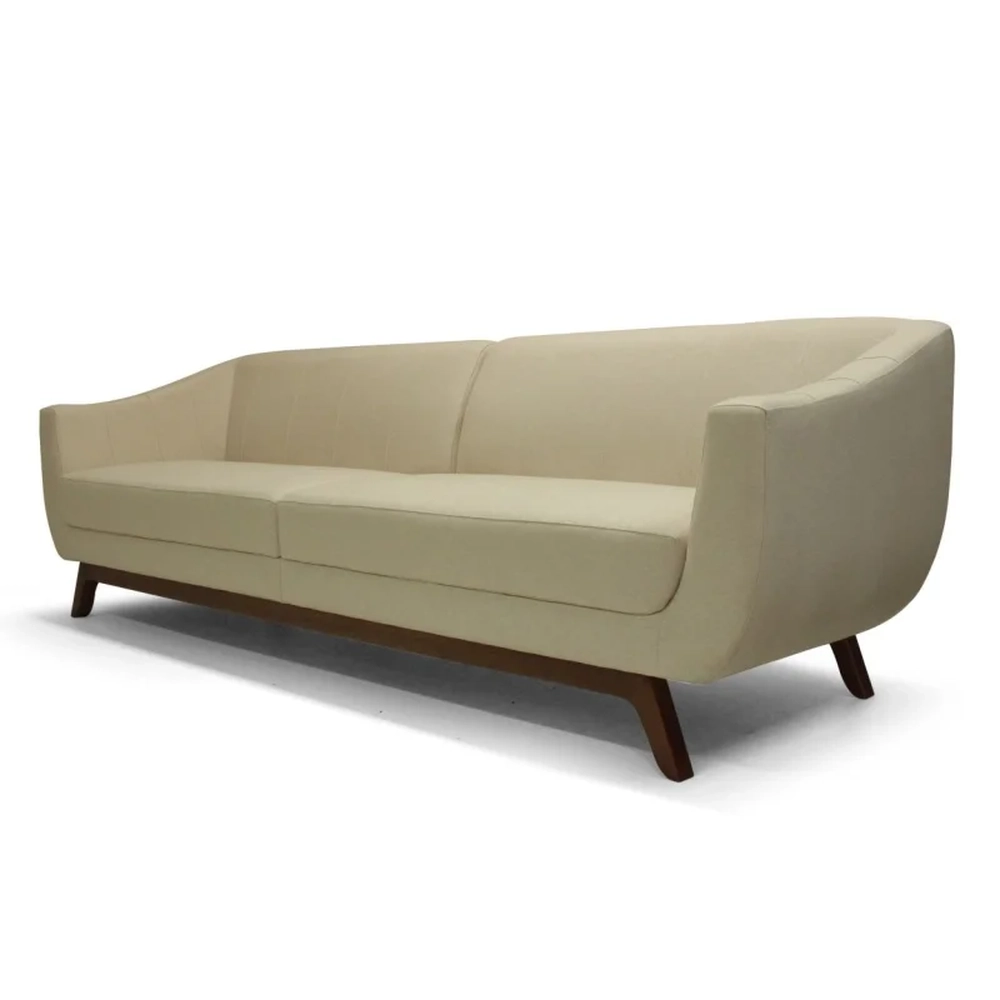 Sofá 3 Lugares 230cm Sala Atenas B172 Rústico Bege    - Domi