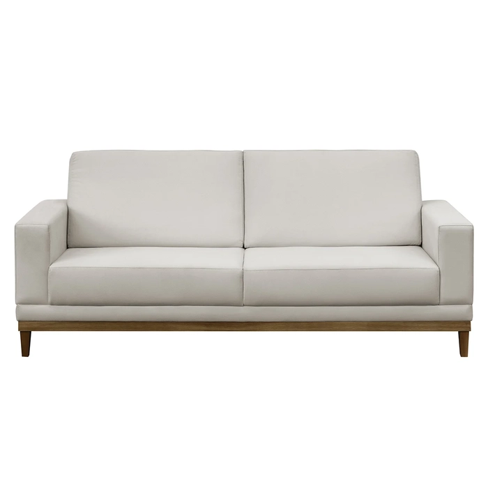 Sofá Living 200cm 3 Lugares Kayrós D05 Suede Bege - Mpozenato