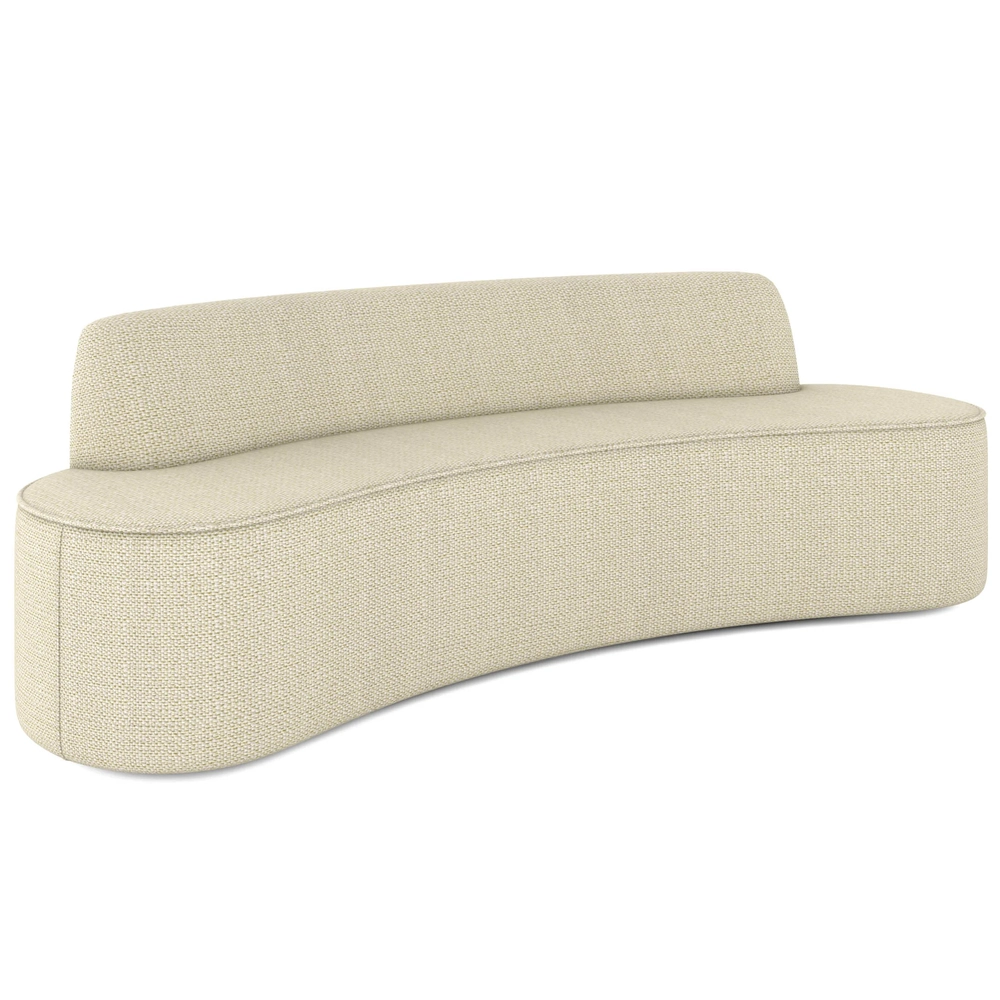 Sofá 3 Lugares para Sala de Estar Living 210cm Koane D06 Linho Creme - Mpozenato