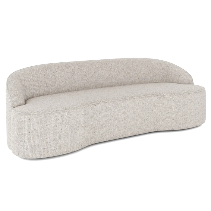 Sofá 4 Lugares para Sala de Estar Living 230cm Theo D06 Linho Pérola - Mpozenato