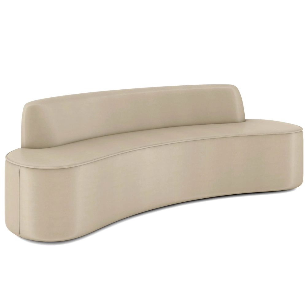 Sofá 3 Lugares para Sala de Estar Living 210cm Koane D06 Facto Pérola - Mpozenato