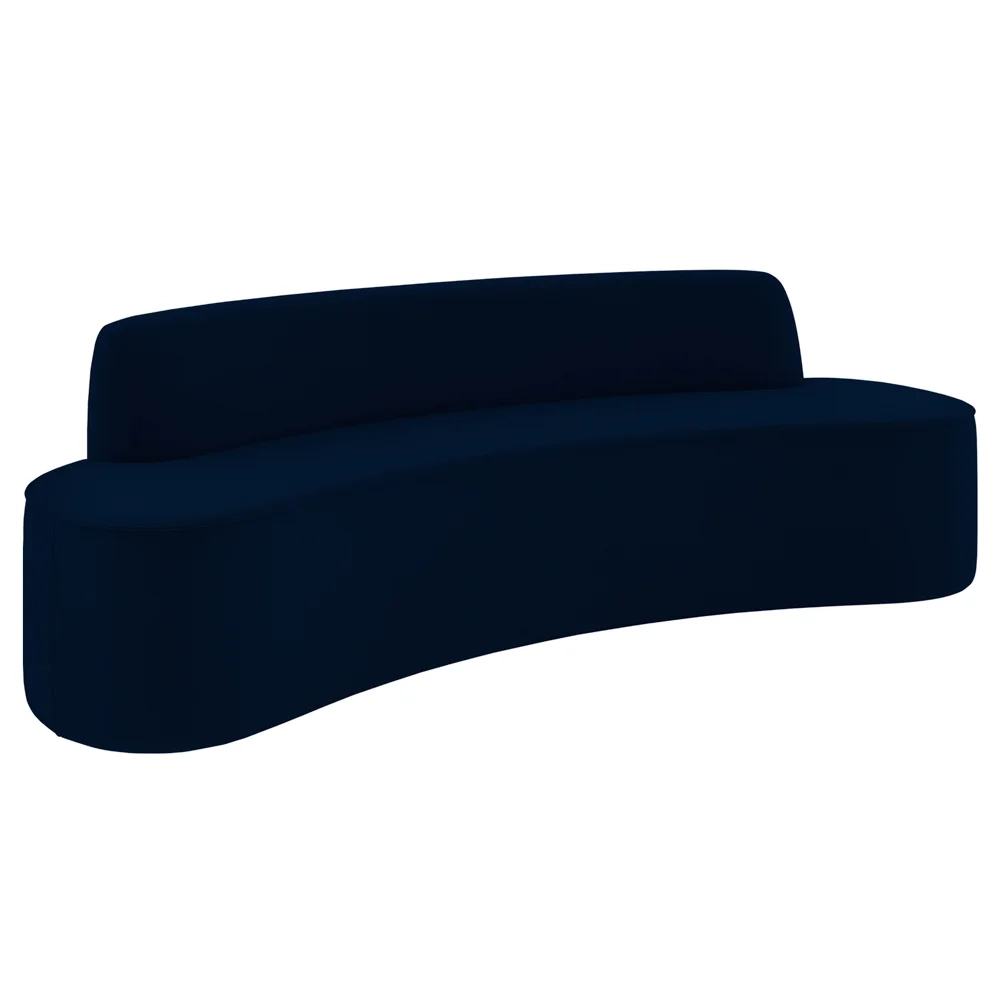 Sofá 3 Lugares para Sala de Estar Living 210cm Koane D06 Veludo Royal - Mpozenato