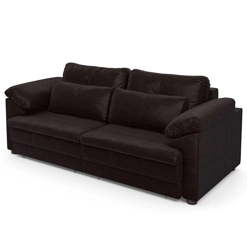 Sofá Retrátil 2 Lugares Para Sala 175cm Dijon Couro Bordô S07 - Mpozenato