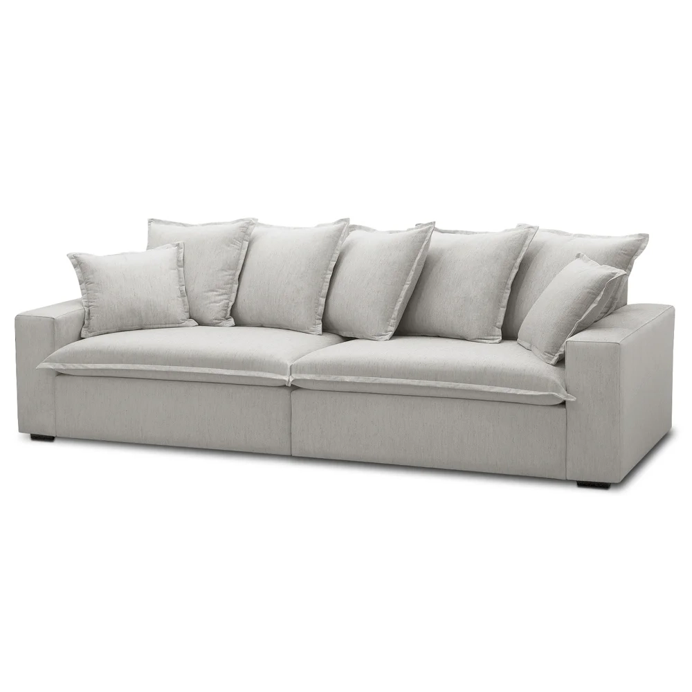 Sofá 3 Lugares Para Sala Living 240cm Dalton L08 Linho Mescla - Mpozenato