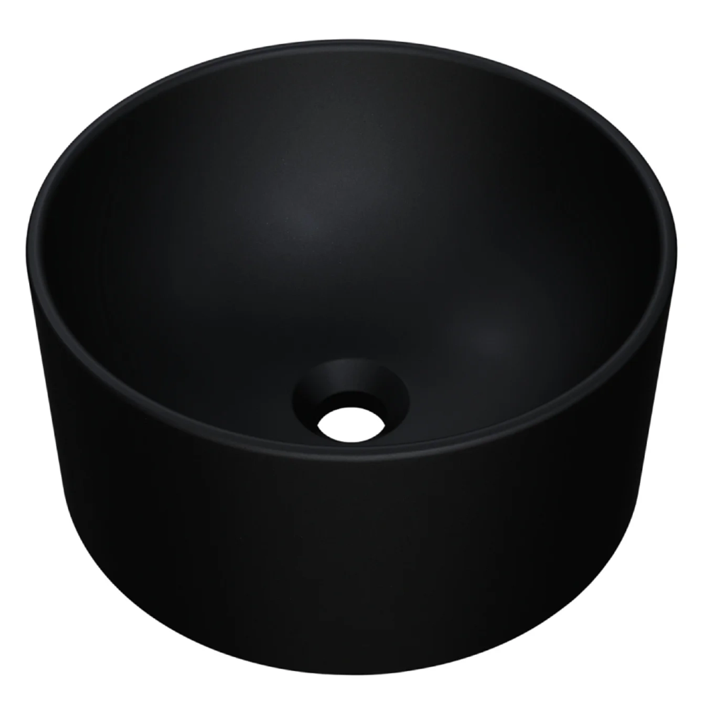 Cuba Pia Para Banheiro Redonda 30cm Celine C08 Preto - Mpozenato