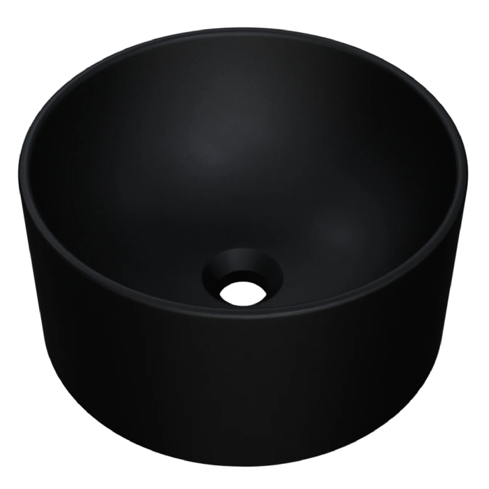 Cuba Pia Para Banheiro Redonda 30cm Celine C08 Preto - Mpozenato