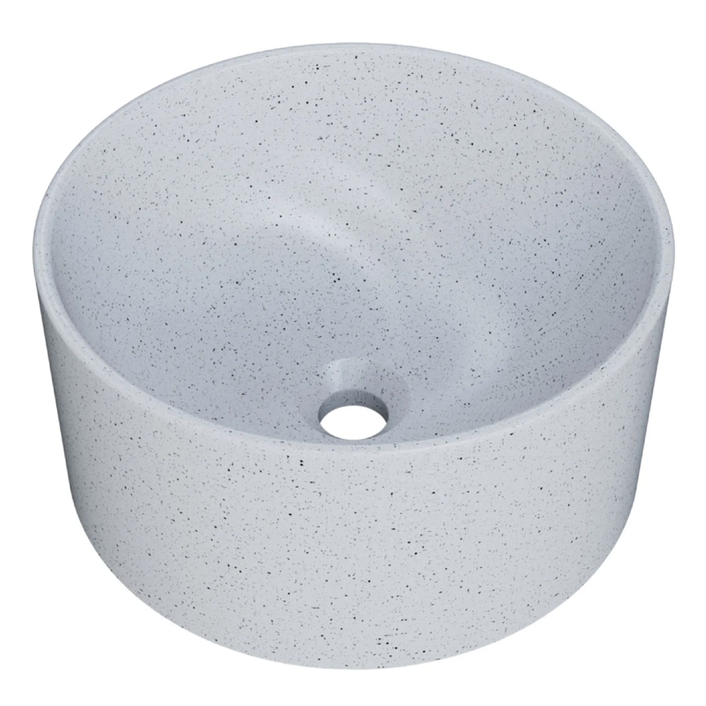 Cuba Pia Para Banheiro Redonda 30cm Celine C08 Branco Granit - Mpozenato