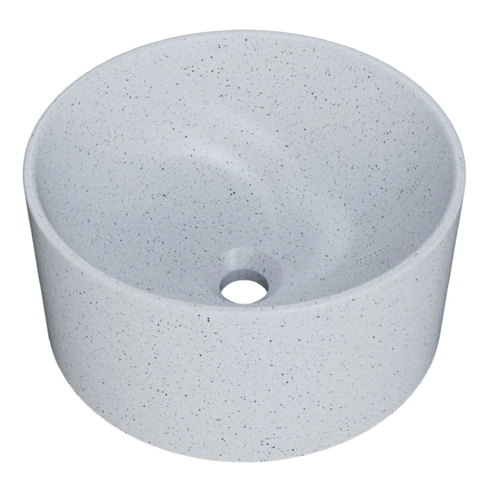 Cuba Pia Para Banheiro Redonda 30cm Celine C08 Branco Granit - Mpozenato