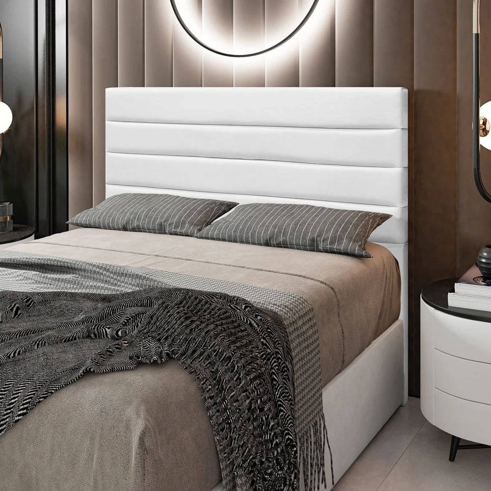 Cabeceira Cama Box Casal Queen 160cm Rubi W01 Corano Branco - Mpozenato