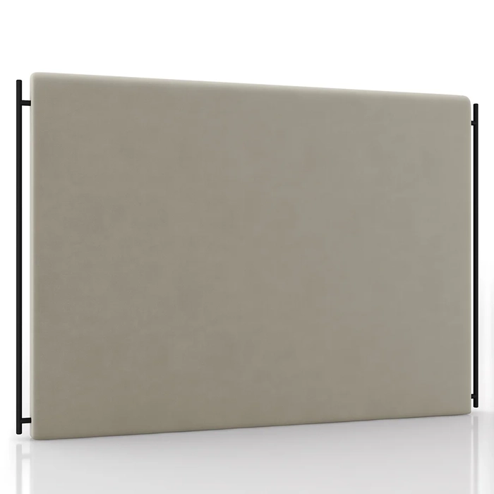 Cabeceira Cama Box Casal King 195cm Oscar Z37 Suede Bege - Mpozenato