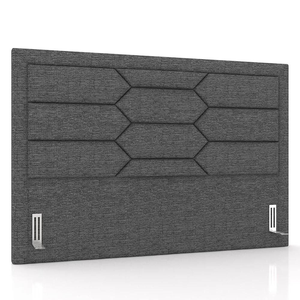 Cabeceira Cama Box Casal Queen 160cm Texas Z37 Linho Cinza Escuro - Mpozenato