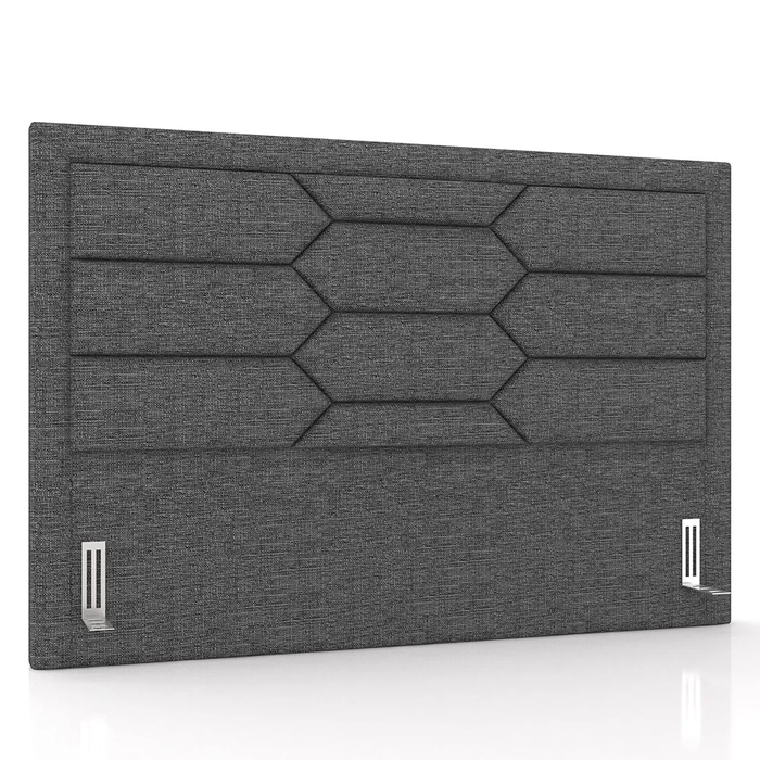 Cabeceira Cama Box Casal King 195cm Texas Z37 Linho Cinza Escuro - Mpozenato