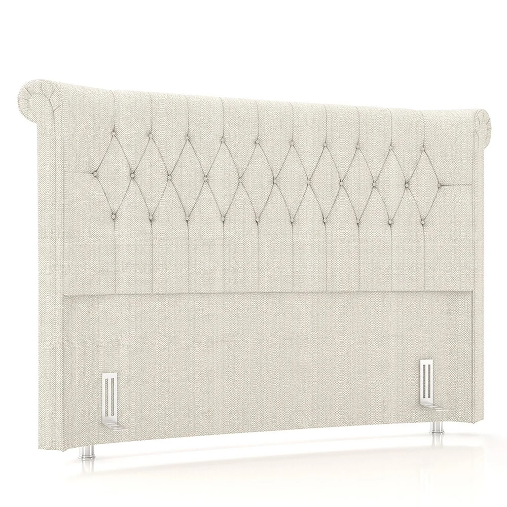 Cabeceira Cama Box Casal 140cm Dust Z37 Linho Creme - Mpozenato