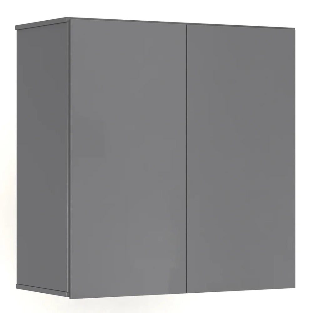 Armário de Cozinha Aéreo 2 Portas 67cm Italy Cinza - EJ Móveis