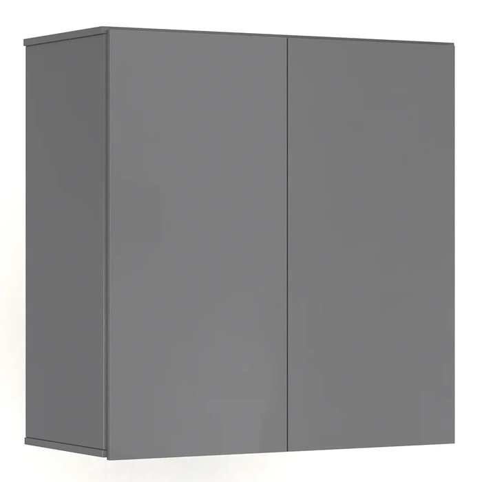 Armário de Cozinha Aéreo 2 Portas 67cm Italy Cinza - EJ Móveis
