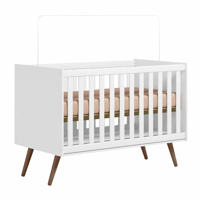 Berço Americano Mini Cama Retrô Q Encanto Branco - Qmovi