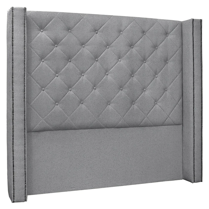 Cabeceira Casal Cama Box 140cm Louise S06 Linho Cinza - Mpozenato