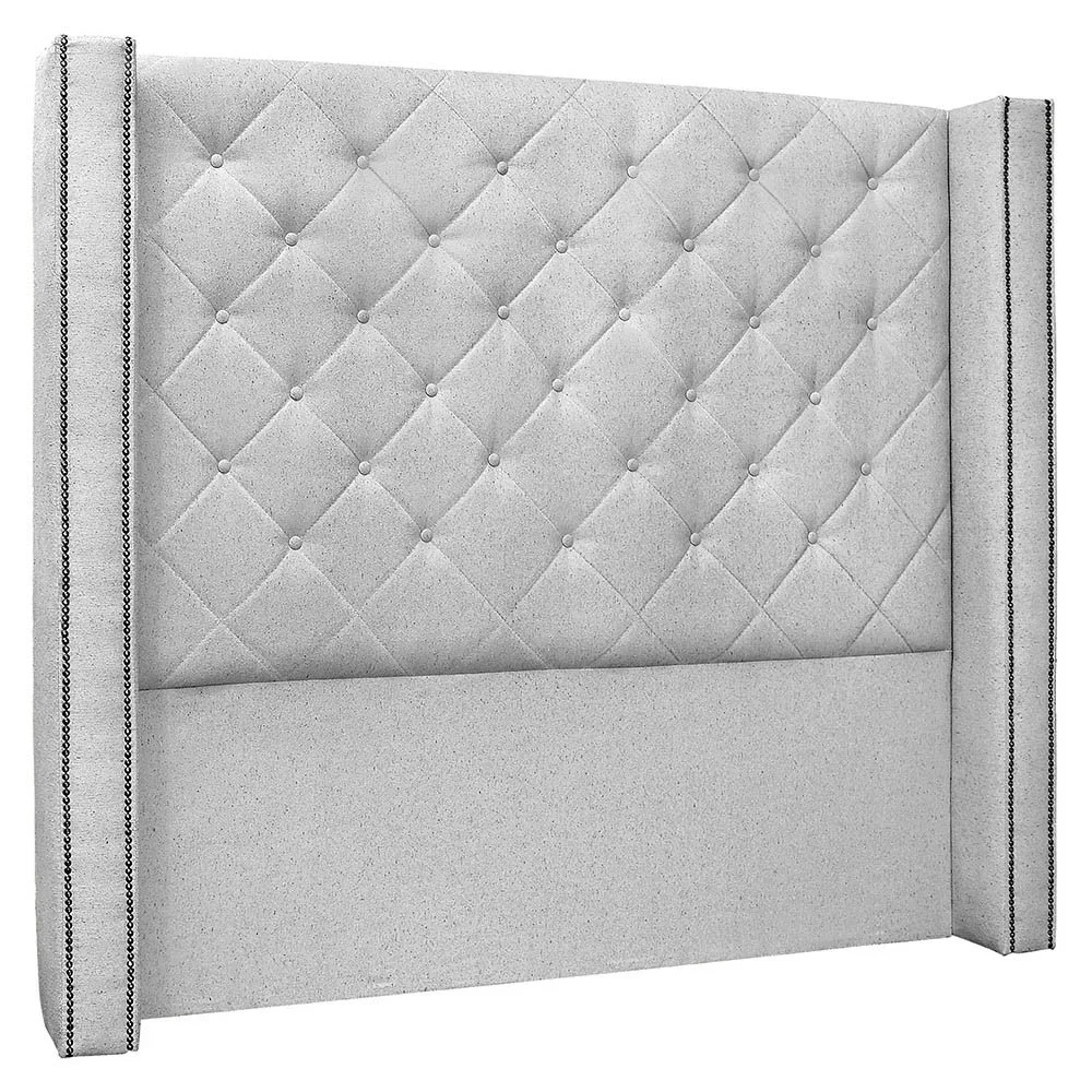 Cabeceira Casal Queen Cama Box 160cm Louise S06 Linho Grigio - Mpozenato