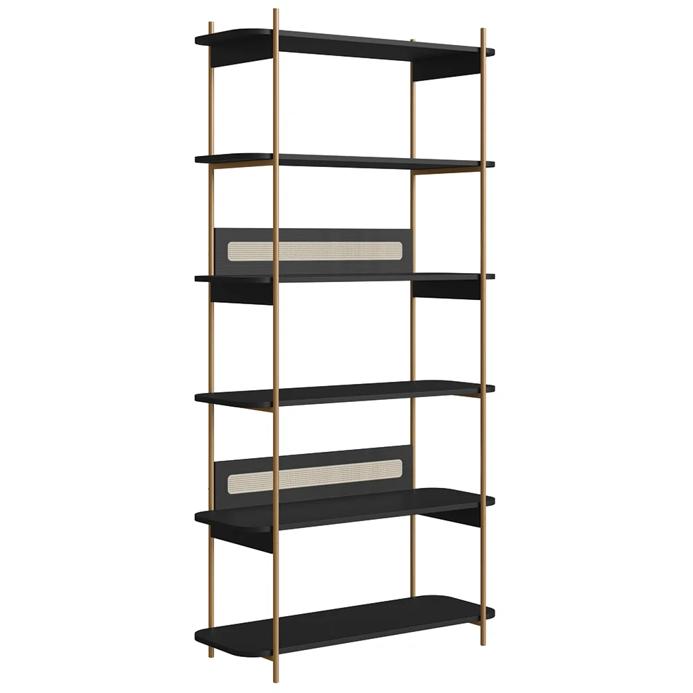 Estante Industrial Pés de Metal Arlo A10 Nero/Dourado - Mpozenato