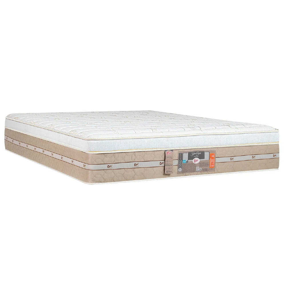 Colchão Queen One Face Molas Pocket Silver Star 158x198x32cm - Castor