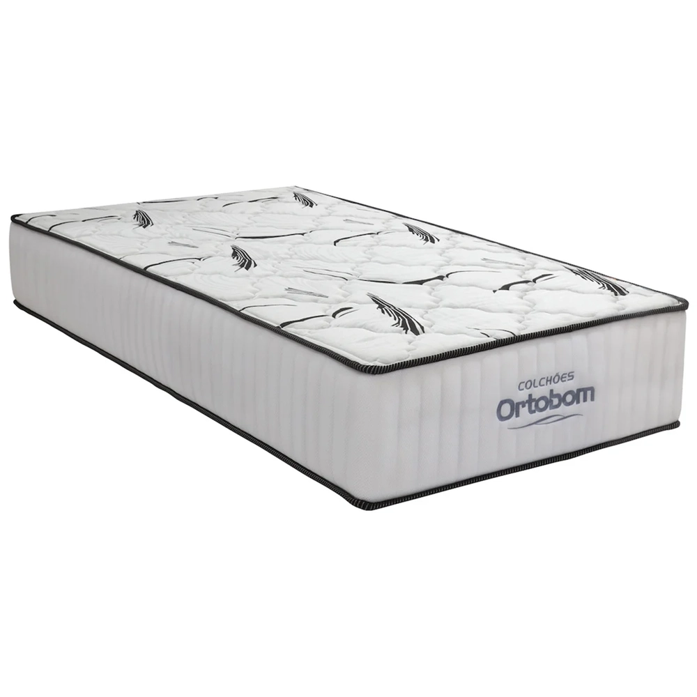 Colchão Solteiro Highfoam Bordado Espuma HR45 88x188x28cm    - Ortobom