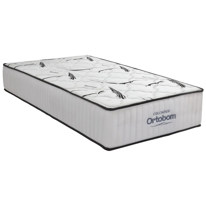 Colchão Solteiro Highfoam Bordado Espuma HR45 88x188x28cm    - Ortobom