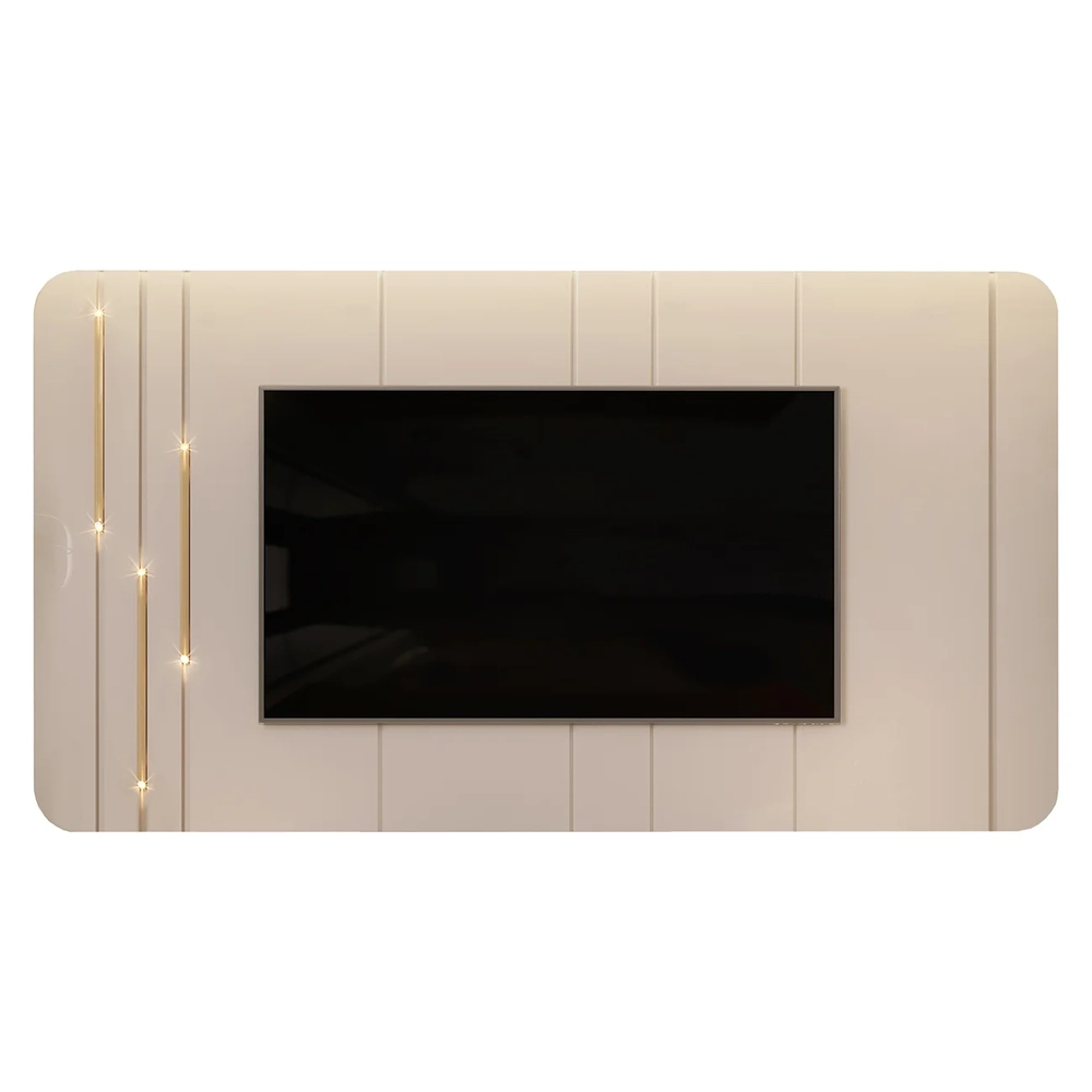 Painel para TV Suspenso 75 Pol 240cm Celi D04 Off White - Mpozenato