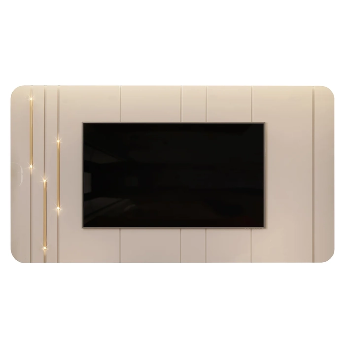 Painel para TV Suspenso 75 Pol 240cm Celi D04 Off White - Mpozenato