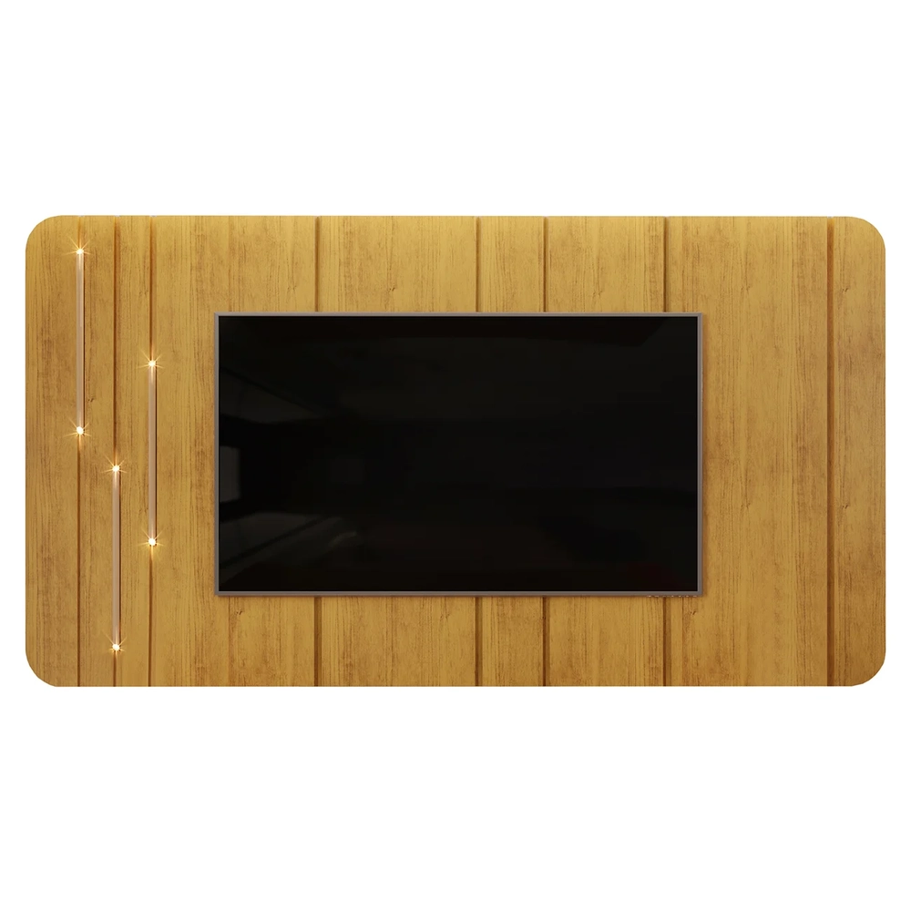 Painel para TV Suspenso 75 Pol 240cm Celi D04 Cedro - Mpozenato