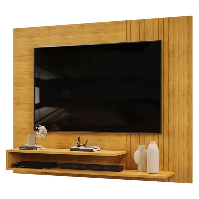 Painel TV 50 Pol 136cm Bancada Suspensa Vetra D04 Cedro - Mpozenato