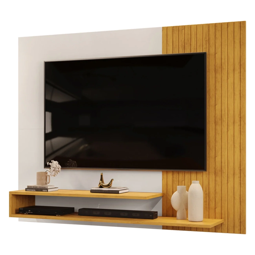 Painel TV 50 Pol 136cm Bancada Suspensa Vetra D04 Cedro/Bali - Mpozenato