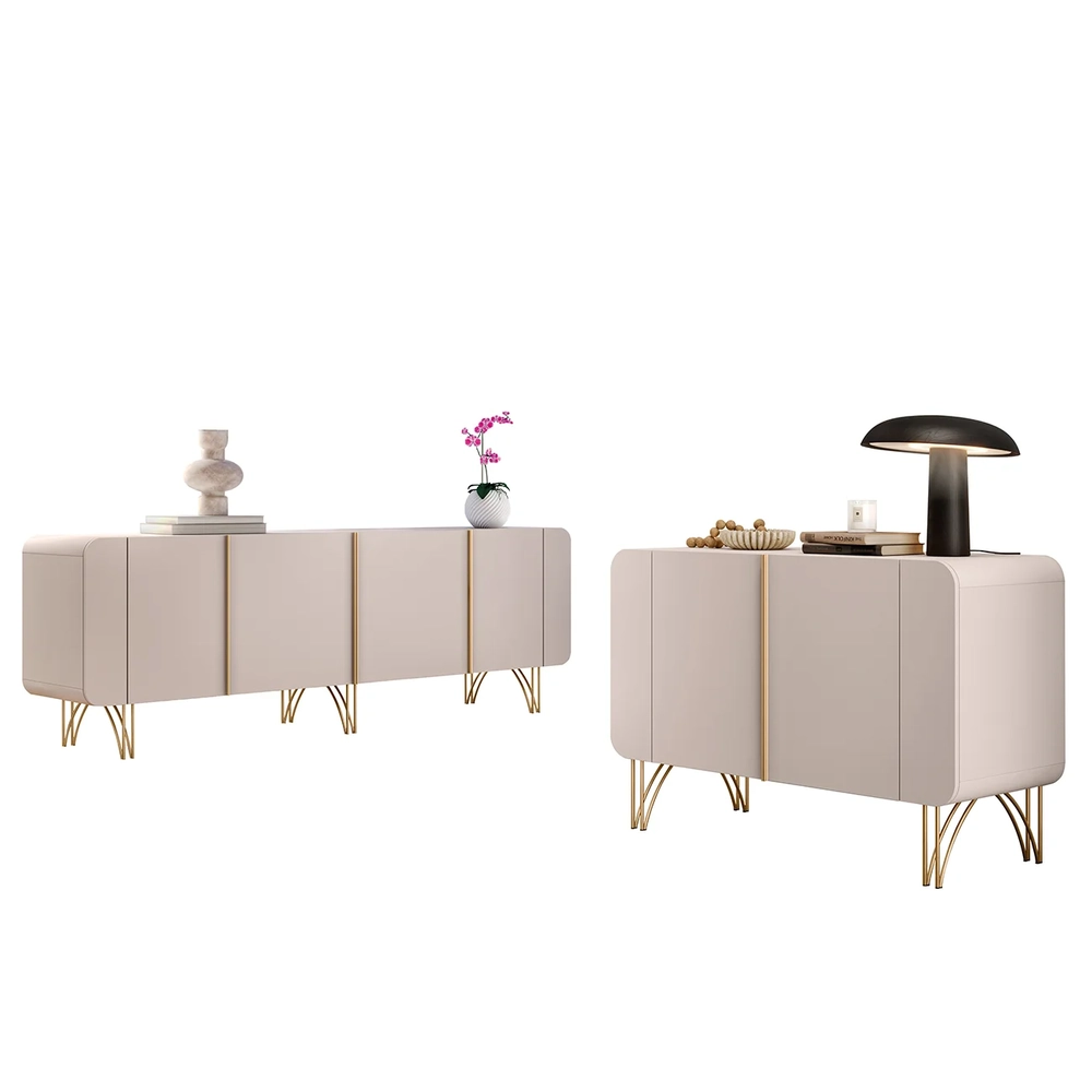 Balcão Aparador Buffet Piacente e Benvy H01 Off White - Mpozenato