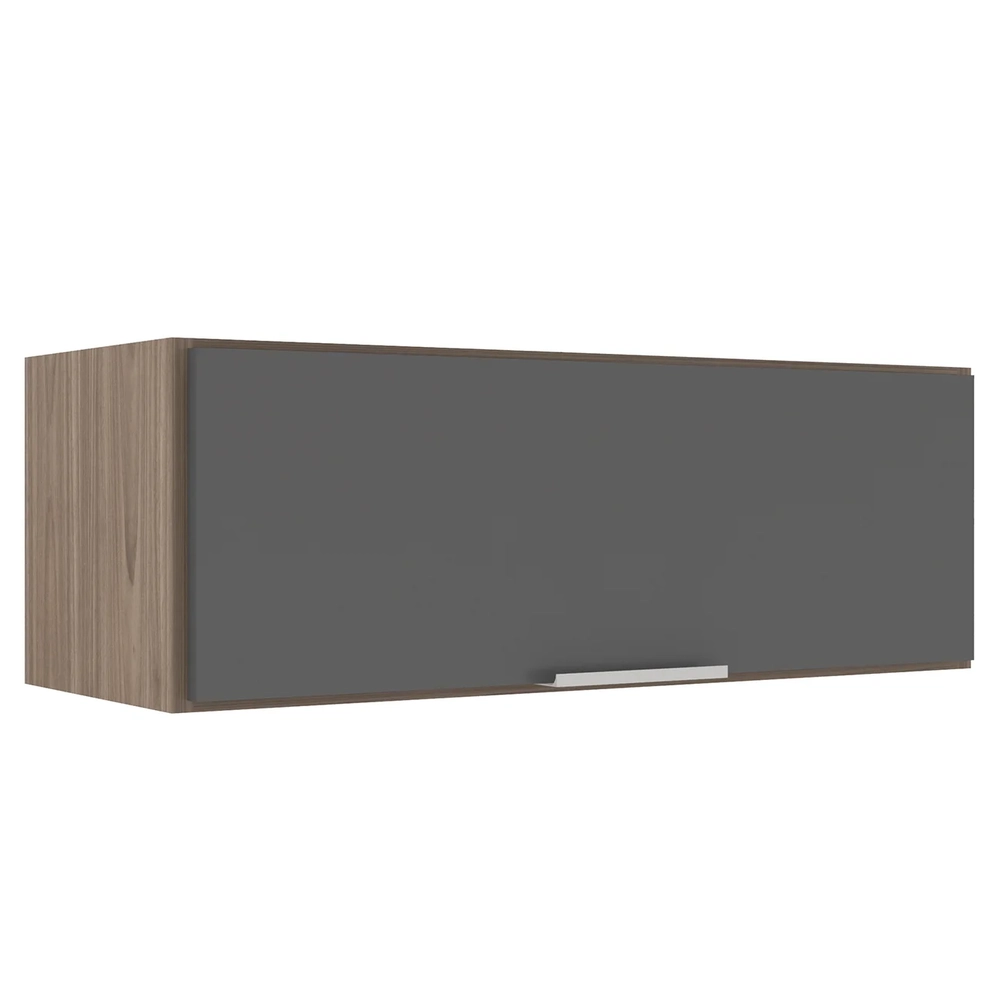 Armário de Cozinha Aéreo 70cm Pérola Z34 Freijó/Grafite     - Mpozenato