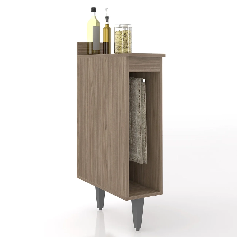 Balcão de Cozinha Porta Pano 20cm Pérola Z34 Freijó         - Mpozenato