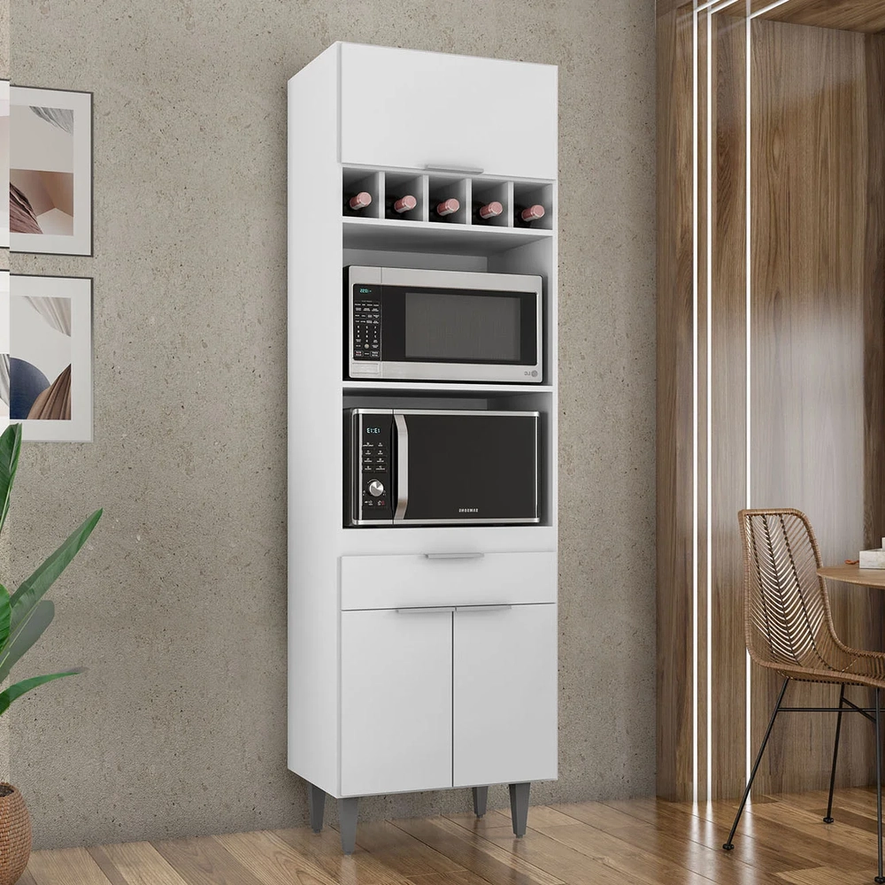 Paneleiro de Cozinha Torre Quente Pérola Z34 Branco         - Mpozenato