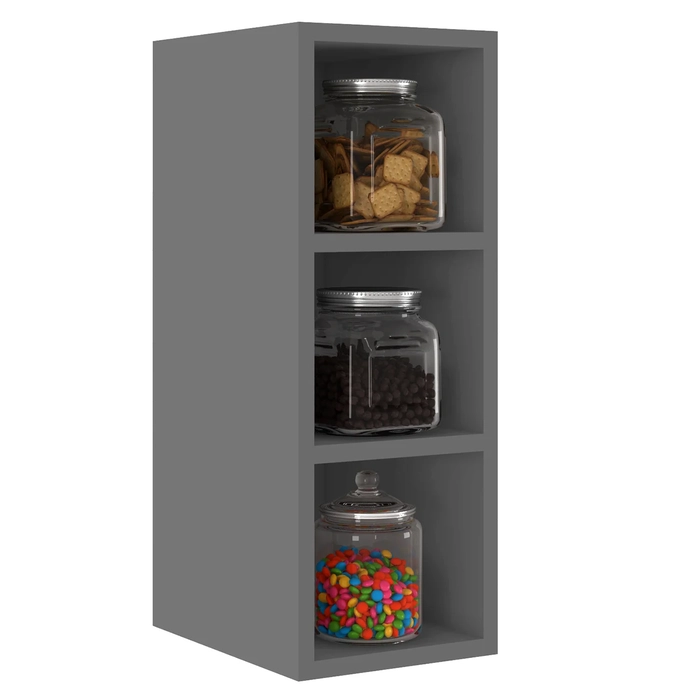 Nicho Aéreo Adega Vertical 20cm Pérola Z34 Grafite          - Mpozenato