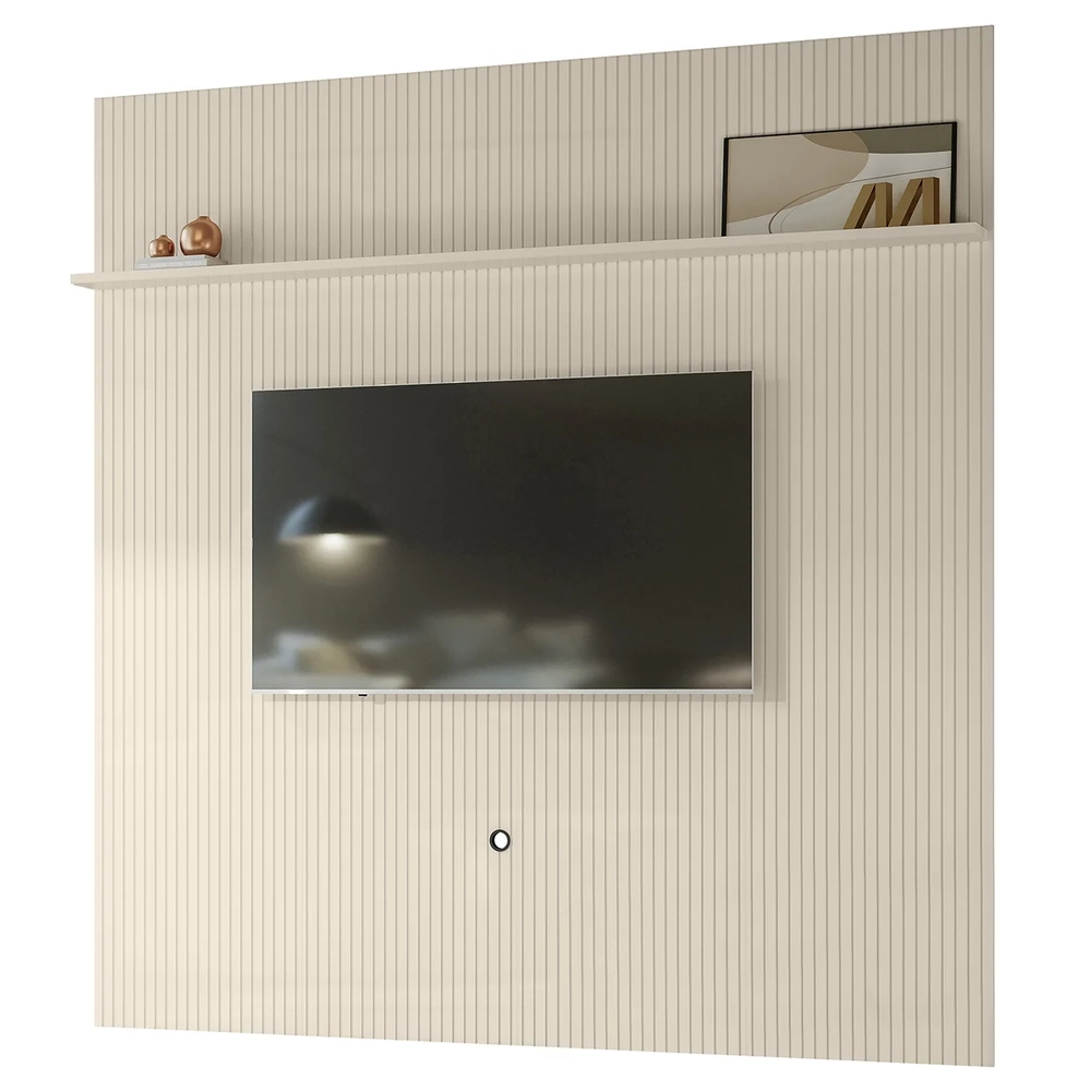 Painel Para TV 75 Polegadas 238cm André Z10 Off White - Mpozenato