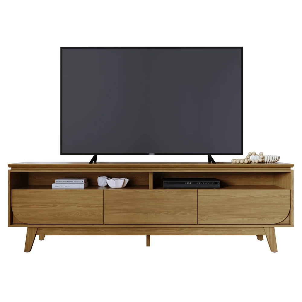 Rack Bancada de TV 75 Pol 200cm Celina Z10 Cumaru - Mpozenato