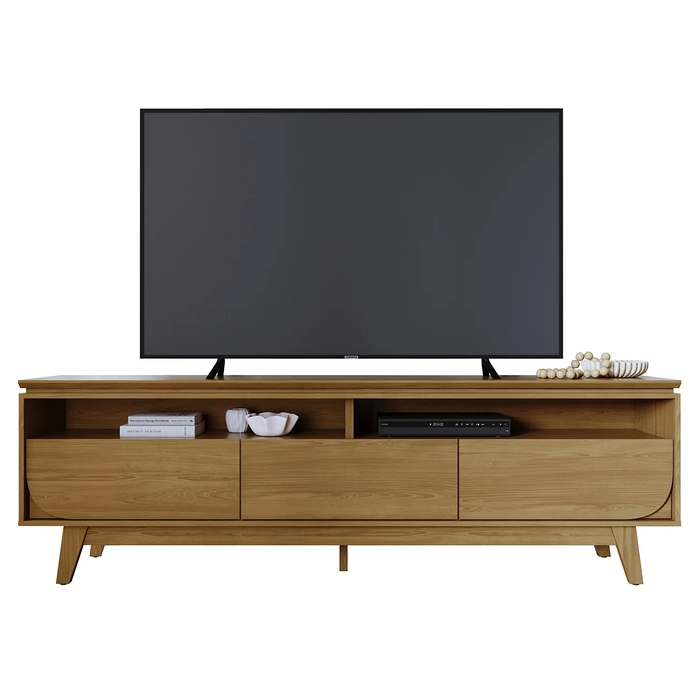 Rack Bancada de TV 75 Pol 200cm Celina Z10 Cumaru - Mpozenato