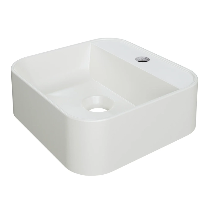 Cuba Pia Para Banheiro Quadrada 32cm Ágata C08 Bege - Mpozenato