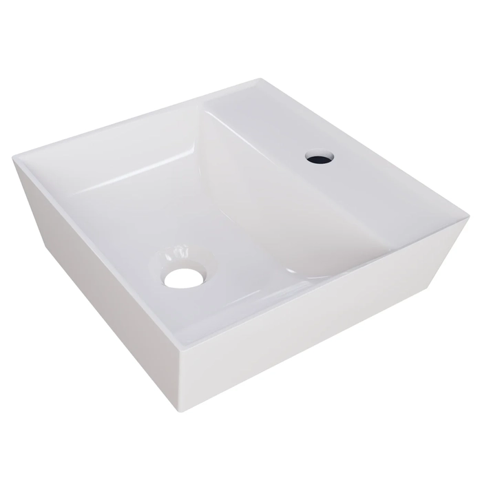 Cuba Pia de Apoio Para Banheiro Quadrada 33cm Aya C08 Bege - Mpozenato