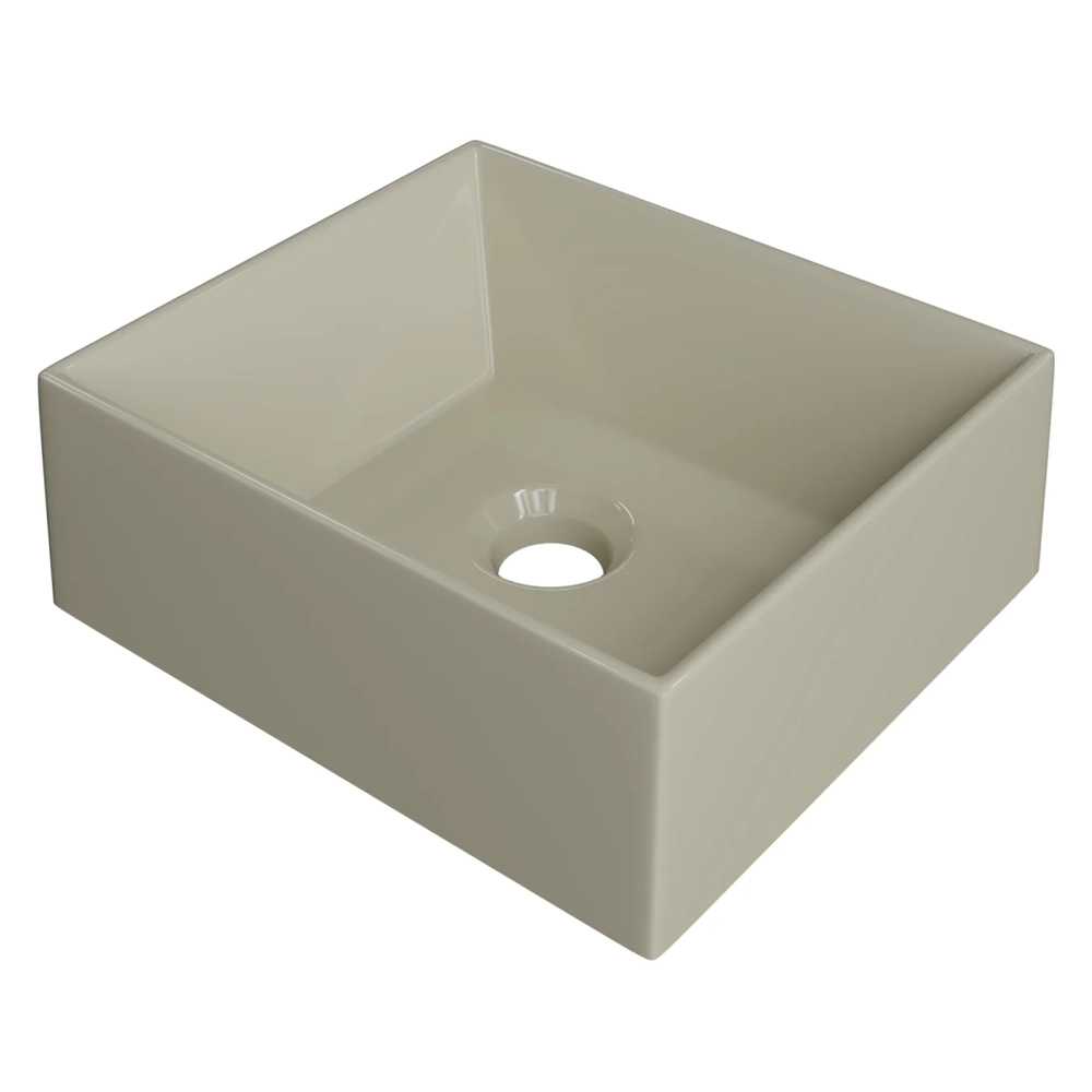 Cuba Pia de Apoio Para Banheiro Retangular 30cm Joy C08 Bege - Mpozenato